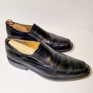 Mens Black Genuine Leather Ecco Shoes